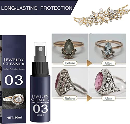 Yswg Jewelry Cleaner Spray, Jaysuing Jewelry Cleaner Spray, Instant Shine Jewelry Cleaner, Diamond-Shine Jewelry Cleaner Spray, Quick Jewelry Cleaning Spray (3Pcs), 30 Milliliters #TOP6