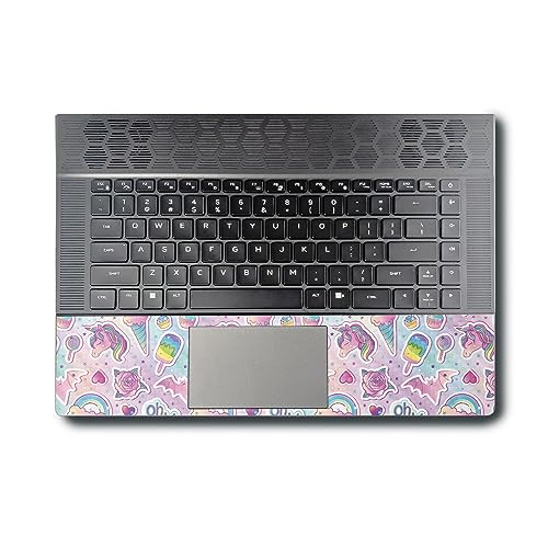 Image of MightySkins Carbon Fiber Skin Compatible with Alienware X16 R1 (2023) Full Wrap Kit - Unicorn Popsicle | Protective, Durable Textured Carbon Fiber Finish | Easy to Apply | Made in The USA