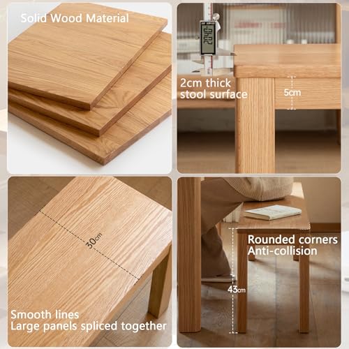 Banco de madera de granja para interior con acabados artesanales 5