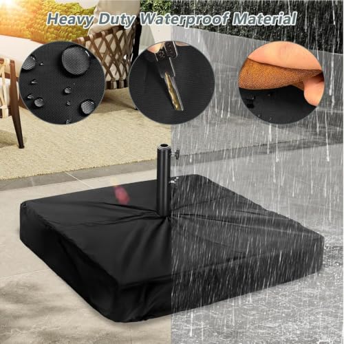 Protector para base de sombrilla exterior antipolvo y resistente al agua 4