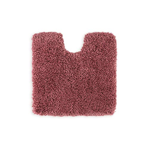 WohnDirect Tapis de Salle de Bain Haut de Gamme Rose • antidérapant et très Moelleux • Tapis de Bain • Tapis de Bain 45 x 45 cm avec découpe