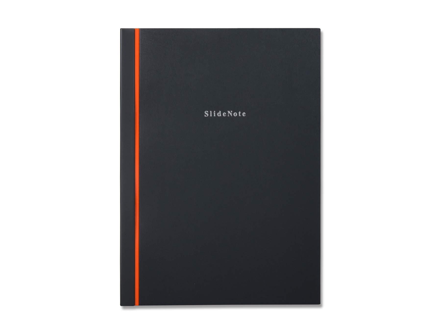 SlideNote Hecho en Tokio, Japón, 2 funciones de archivos y cuadernos, mecanismo de un solo toque, papel sin agujeros, tamaño A4, revolucionario papelería (gris oscuro)
