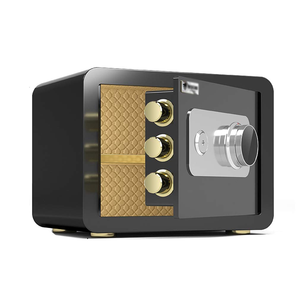 N / A Safe CabinetMechanical Safe, 30 Cm Double-protected Password Box with Key, Used for Storing Valuables in the Home Office Bank(Color:black)