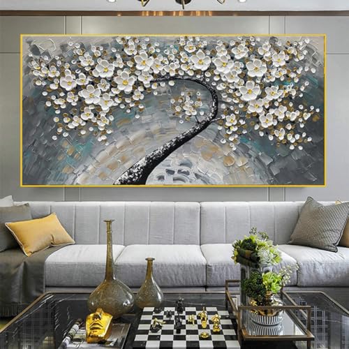 Peinture sur toile arbre de vie pour créer un havre de paix dans votre salon moderne