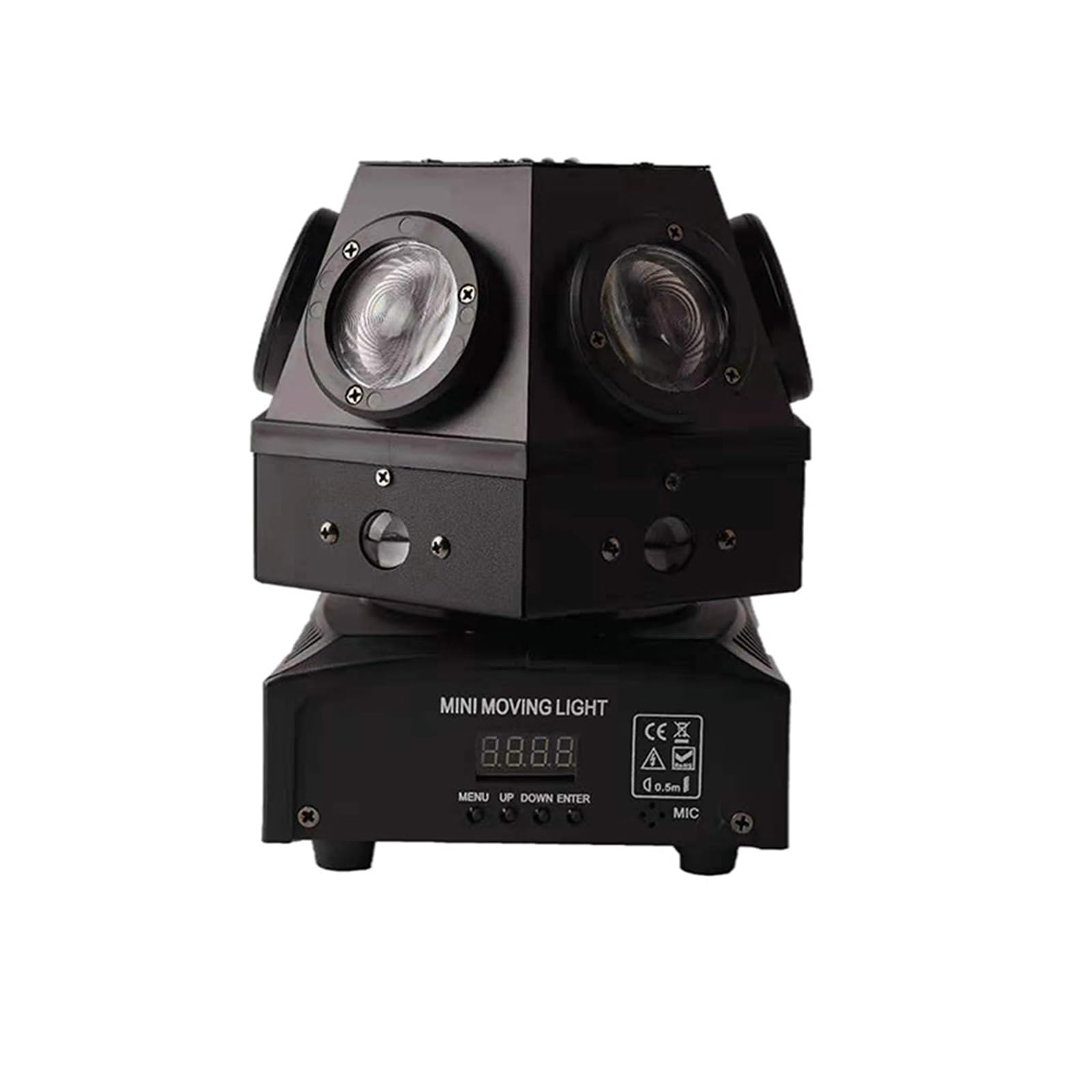 Profesjonalny projektor światła stroboskopowego 60W z ruchomą głowicą świąteczne oświetlenie LED DMX512 muzyka DJ dyskotekowe dla domu Na imprezy i do klubów