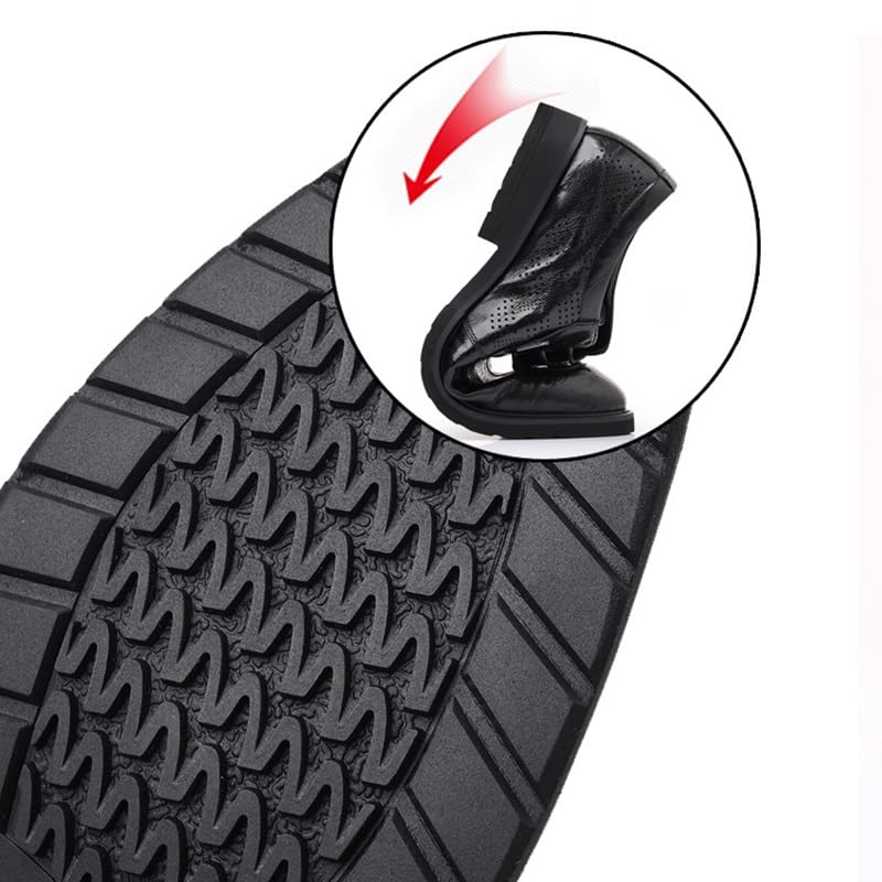 Men's Oxfords Business Dress Shoes Men's Breathable Leather Wingtip Brogue Oxfords Formal Business Casual Lace Up Oxford Suit Tuxedo Patent Leather Shoes Slip on Patent Leather Modern Dress Shoes for 6