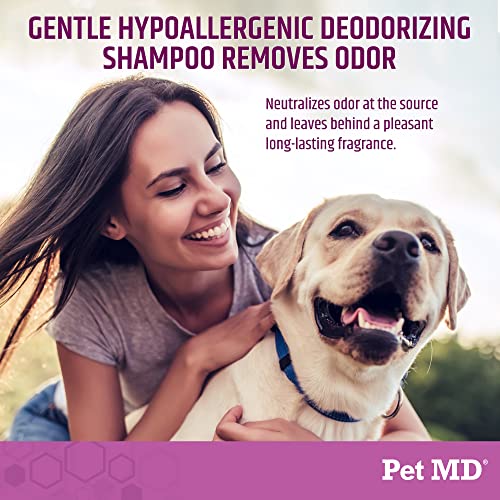 Pet MD EFA Deodorizing Shampoo for Dogs & Cats – Hypoallergenic Dog Shampoo for Sensitive Skin, Dry Skin, Itching, and Flaking – Professional Dog Shampoo Gallon Pet MD EFA Deodorizing Shampoo for Dogs & Cats – Hypoallergenic Dog Shampoo for Sensitive Skin, Dry Skin, Itching, and Flaking – Professional Dog Shampoo Gallon