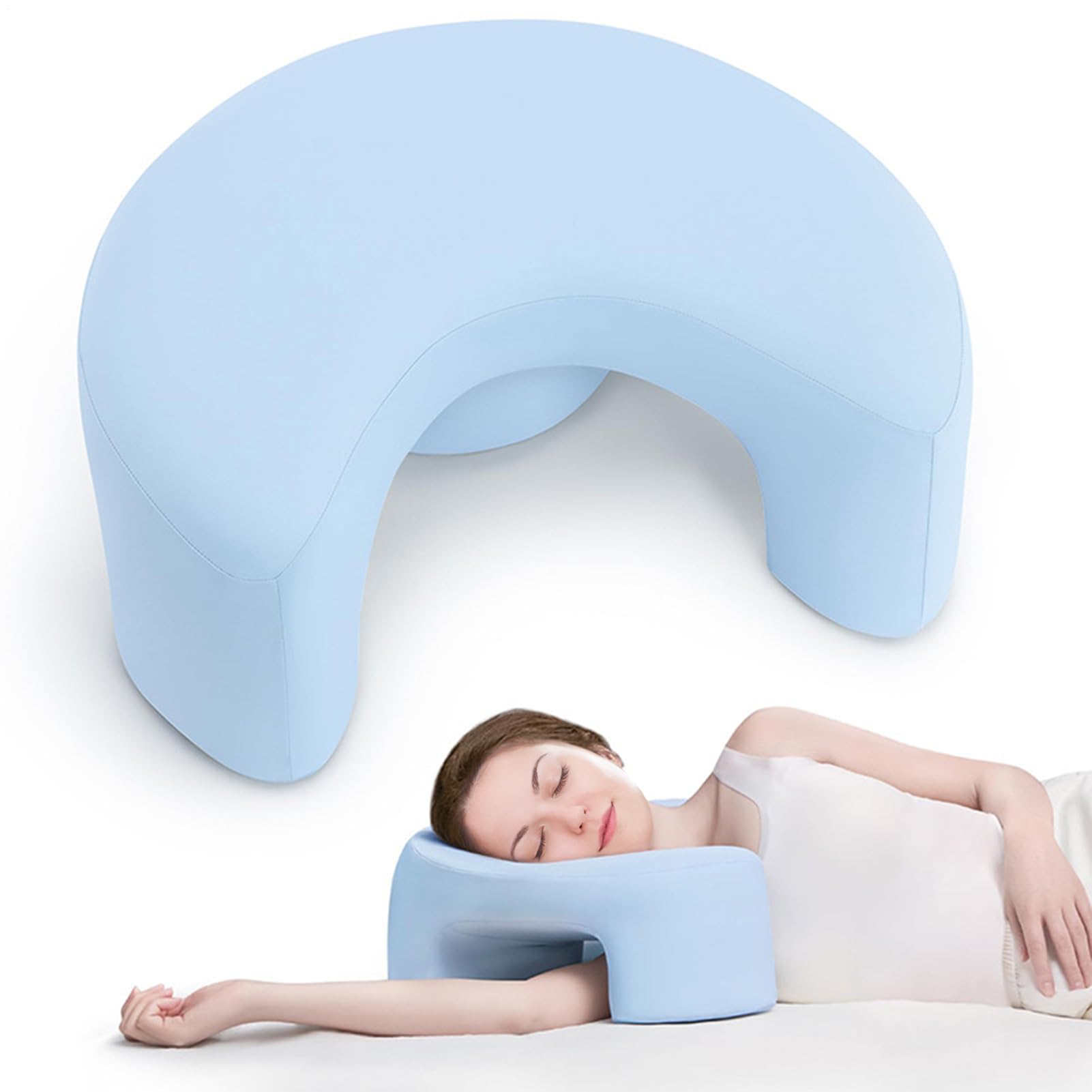 Almohada para dormir de costado Soporte de Memory Foam para Cuello, | Almohada Ergonómica Con Espuma Viscoelástica Manguito Rotador Dormir De Lado Cuerpo Rodilla