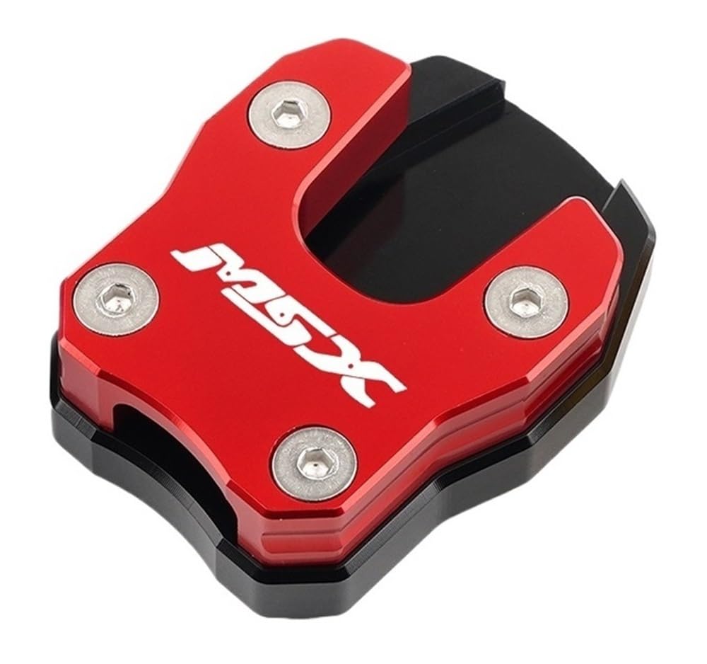 Extension béquille MSX125 Grom contre l'enfoncement plaque support moto rouge - 6