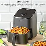 Instant-Pot-Air-Fryer-Vortex-2QT-Touch-Control-Panel-360-EvenCrisp-Technology-Uses-95-less-Oil-4-in-1-Appliance-Air-Fry-Roast-Bake-Reheat-Vortex-2QT-Black