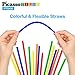 PicassoTiles 400pc Construction Toy Straw Building Set Children STEM Learning Interlocking Building Toys Creative Straw Connecting Builder Kits Early Education Kit for Kids Boys & Girls Ages 3+ PTS400