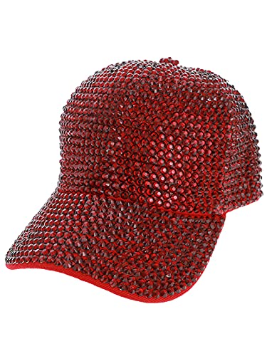 Image of TOP HEADWEAR Women's Full Sparkle Rhinestone Gem Bling Baseball Cap