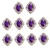 Material: Acryl, Legierung, Strass