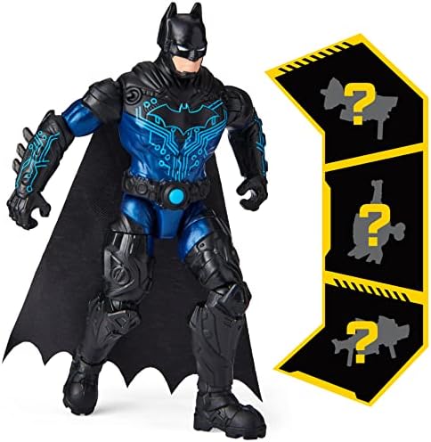 Batman 4-inch Bat-Tech Batman and Robin Action Figures with 6 Mystery Accessories, for Kids Aged 3 and up, Amazon Exclusive 3 51ENWdCVciL. AC