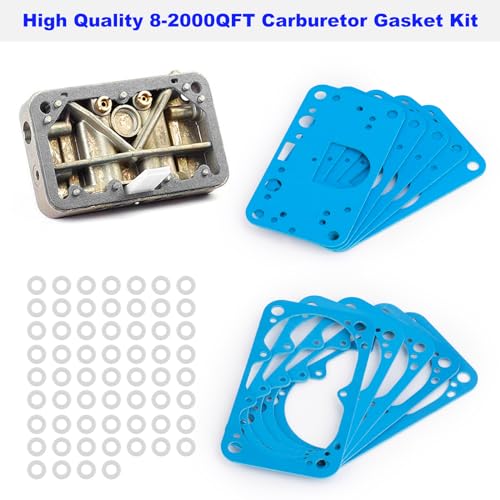 image for Misfart 4150 Carburetor Rebuild Kit Gasket, Fuel Bowl Gasket Kit Repla