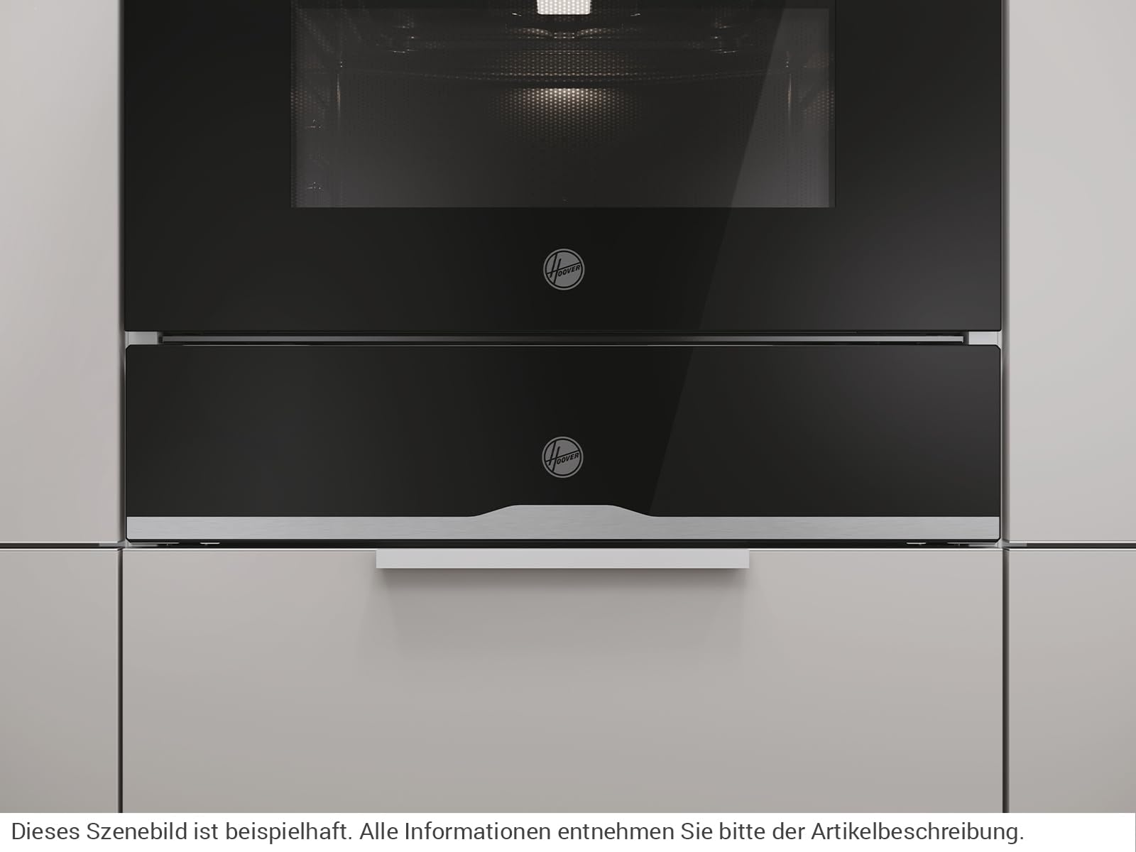 Hoover HPWD14C5S Wärmeschublade Schwarz/Edelstahl