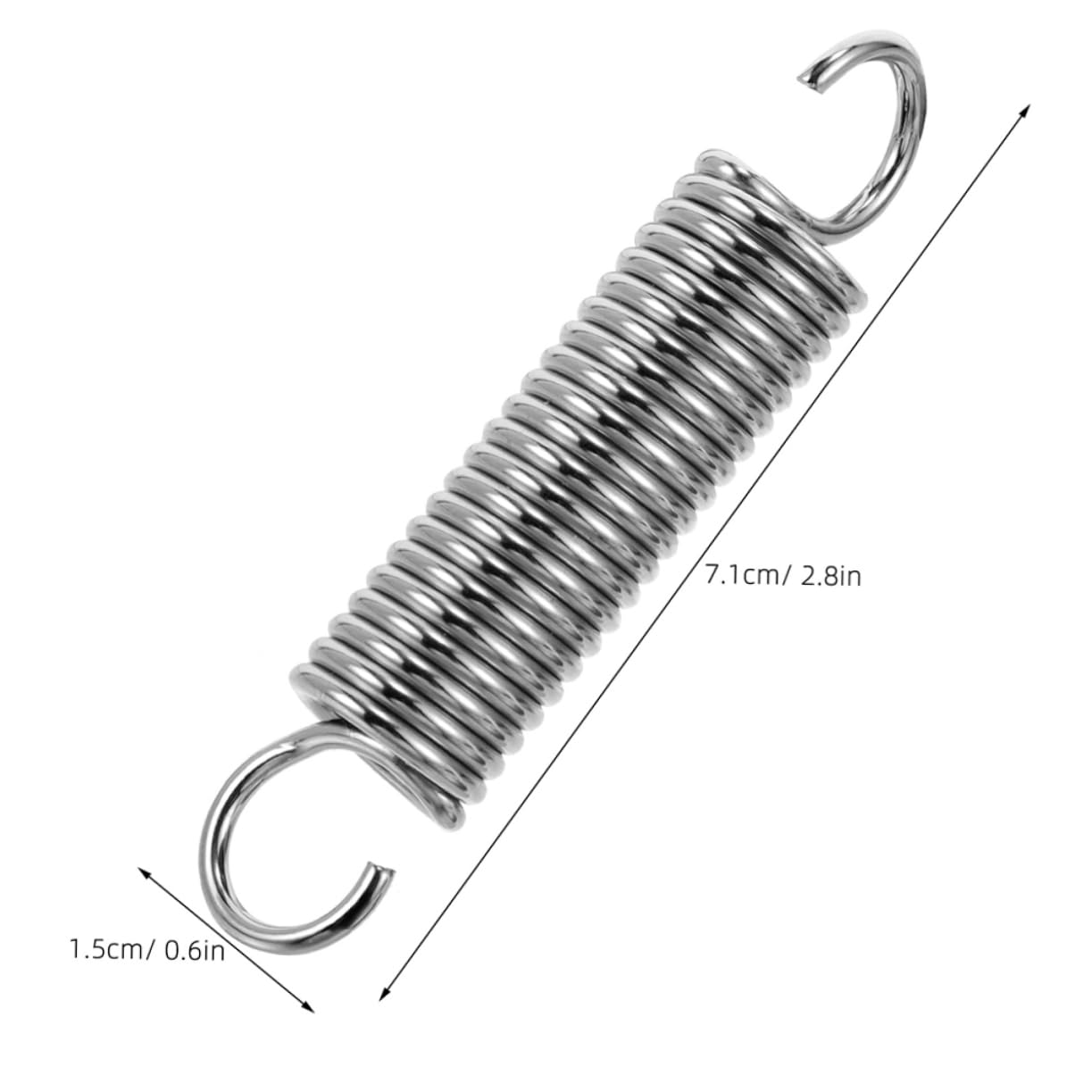 ROMISBABA 5pcs Pruner Spring Parts Metal Tension Spring Hook Replacement for Hand Pruners Bonsai Clippers