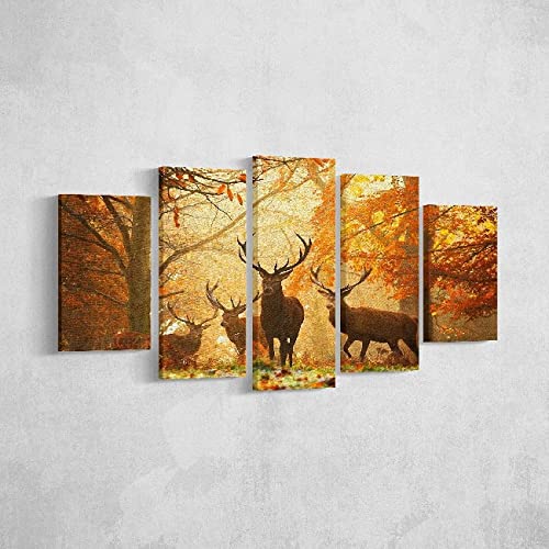 Tableau chevreuils pour salon une ambiance nature chaleureuse chez vous