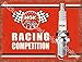 Produktbild NGK Rennen Wettkampf Zündkerzen, Autos, Motor Rennsport Rot Schild Schwarz Weiß Bild Alt Retro Vintage für Haus, Heim, bar, Pub bar Metall Wand Schild - 15 x 20 cm