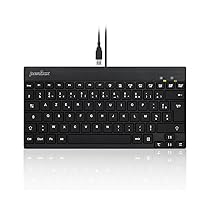 Perixx USB PERIBOARD-326 Mini tastiera cablata retroilluminata con tasti a basso profilo, QWERTY Italiano