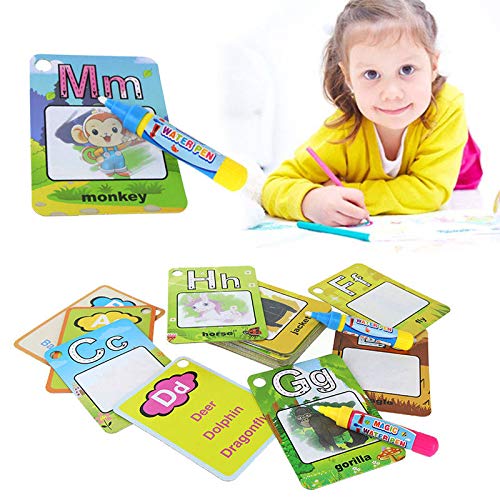 Aqua Doodle Flash Card 26 Letters Education Water Drawing Toys