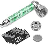 Mini Metar Pipes with Lid Creative Detachable Small Gadget Comes with 20 Stainless Steel Screen...