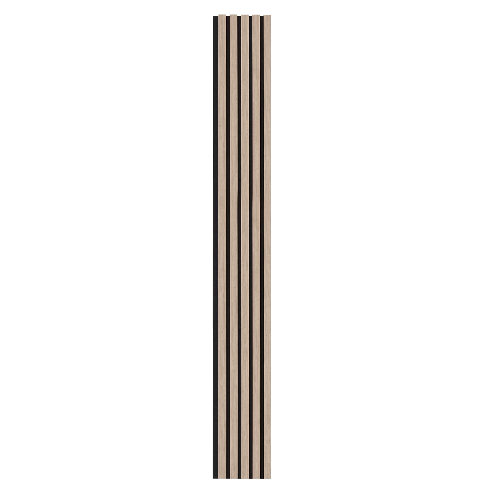 VEVOR Paneles Acústicos 240x20 cm - Paneles de Pared Decorativos MDF y Sintéticos para Reducción de Ruido - Madera Plateada, 4 Piezas