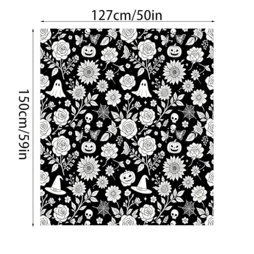 50 X 59 Inch Halloween Doodle Coloring Blanket for Adults Art Projects，C - image 2