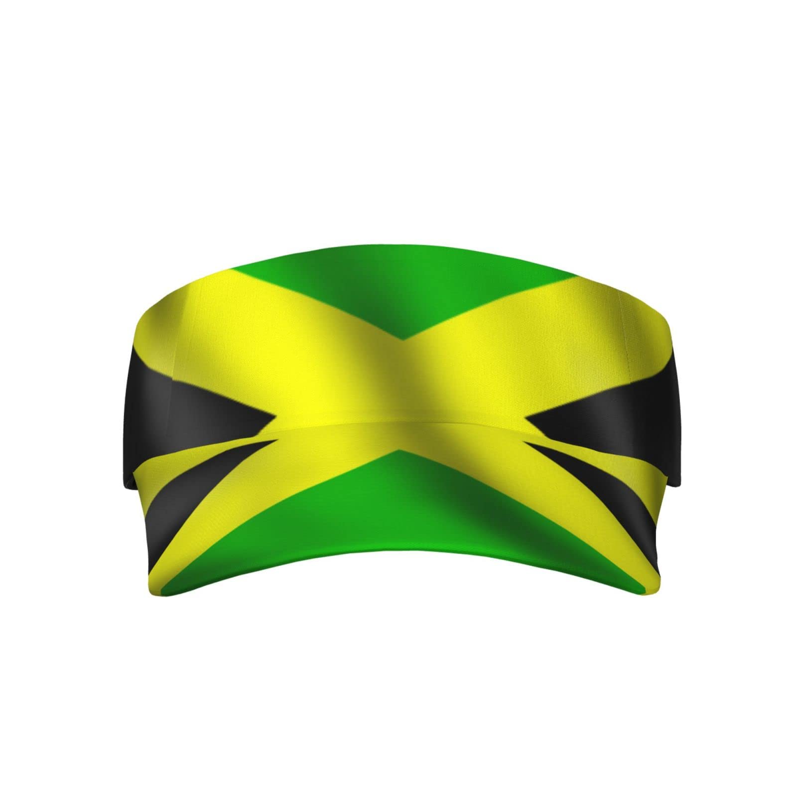 Cute Jamaica Flag Sports Sun Visor Hats Wide Brim Summer Baseball Cap Adjustable Jamaican Sun Caps for Men Women