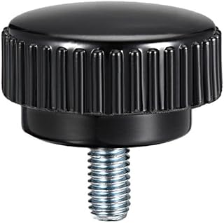Tool parts M8 x 15mm Male Thread Knurled Clamping Knob Grip Thumb Screw On Type