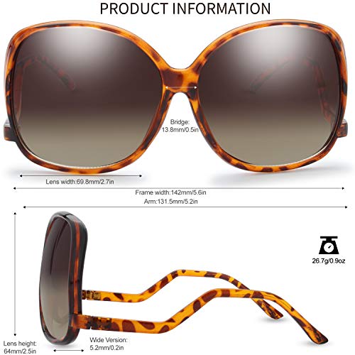 Image of The Fresh Women's Oversized Square Jackie O Cat Eye Hybrid Butterfly Fashion Sunglasses - Exquisite Packaging