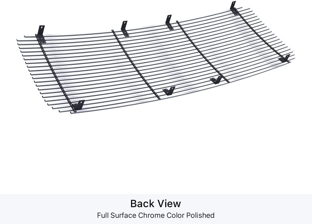 APS Compatible with GMC Sierra 2500 3500 2015-2019 Main Upper Stainless Steel SS Chrome Billet Front Grill Grille Insert G86325A