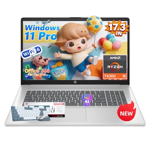 Laptop HP 17 pulgadas Ryzen 5, 64GB RAM, 2TB SSD, Windows 11 Pro miniatura 1