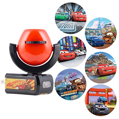 Projectables LED Night Light, Plug-in, Dusk-to-Dawn, for Kids, Lightning McQueen, Mater, Holly on