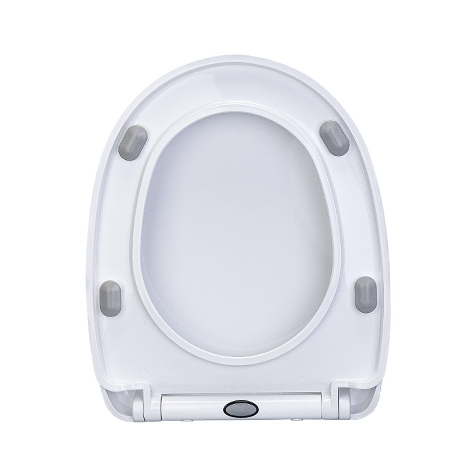 Soft Close d Shaped Toilet seat, modifiable Quick Release Hinges, White, 36x46cm, Adjustable, Soft, Quick, Toilet, Close, seat, Release, Shaped, Lightweight, Durable