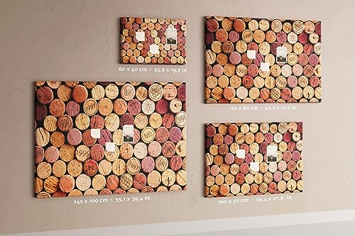 Tableau horizontal liège 120x80 cadre métallique pour organiser notes - 6