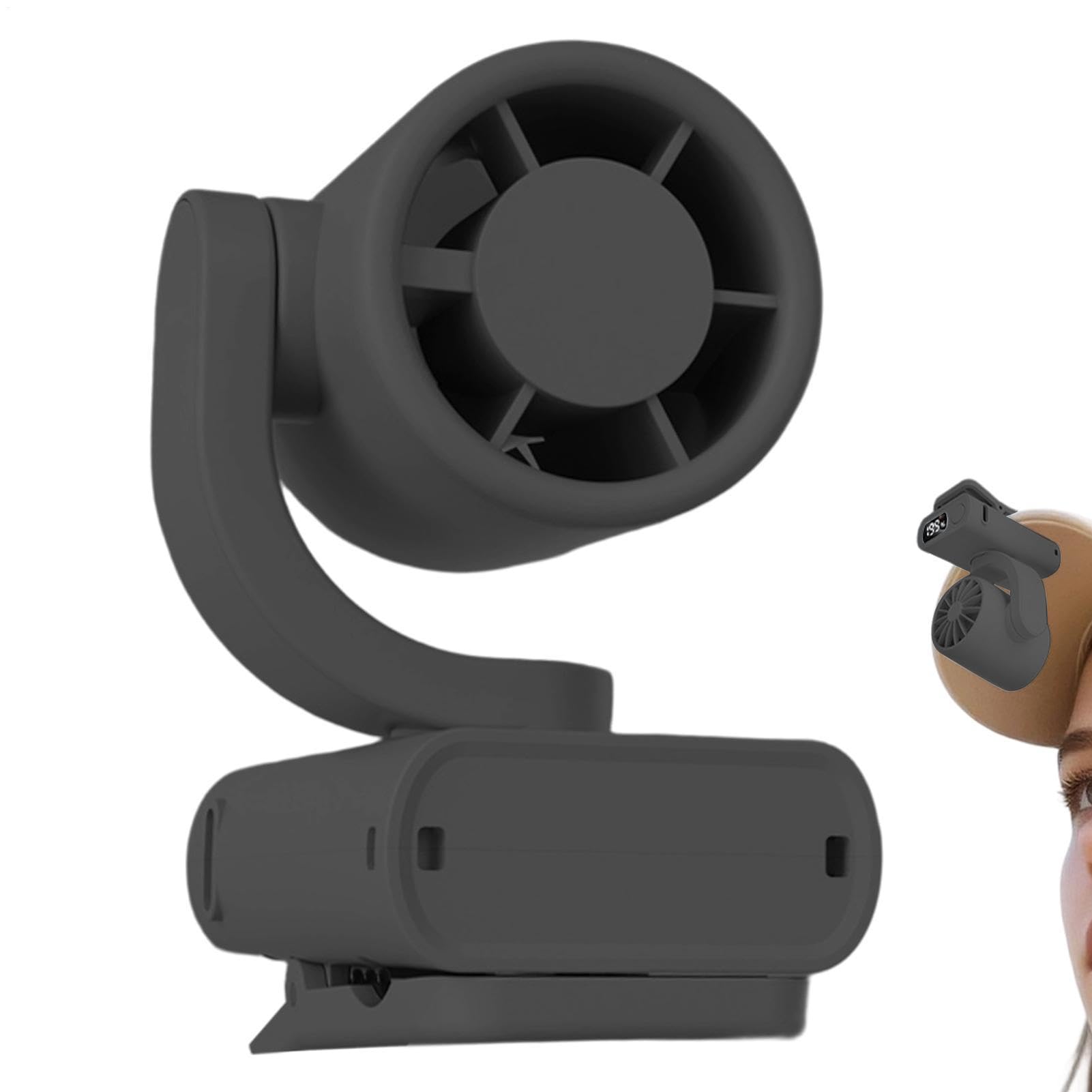 Ventilador de pinza para vehículo enfriador portátil recargable de 180 grados