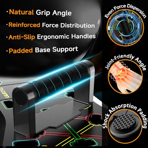 LALAHIGH Solid Push Up Board Fitness, Home Workout Equipment,Portable Foldable 36 in 1 Pus - image 5
