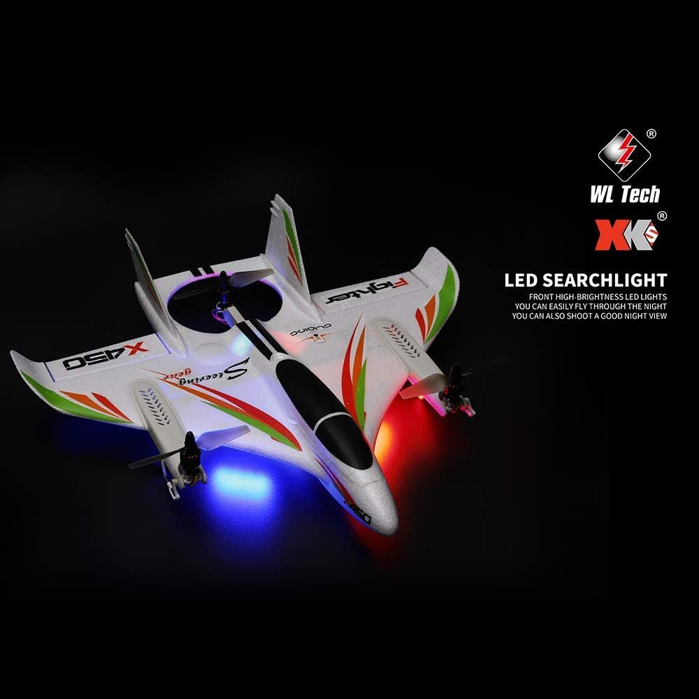 Avión RC Planeador RC Avión De ala Fija con 3 Modelos 2.4g 6ch 3d/6g Helicópteros RC Despegue Vertical Rtf