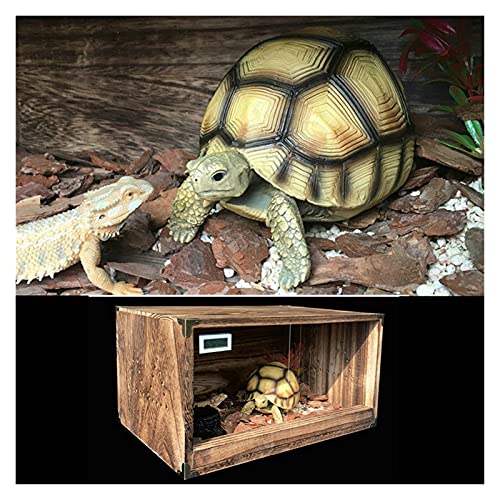 Reptielen Kooi Snake Lizard Anole Huis Twee-weg Deur Kweekdoos Houten Huisdieren Dozen Reptielen Accessoires (Color : AS… - Afbeelding 7