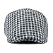 Julpsk Fashion Spring Plaid Newsboy Cap Adjustable Gatsby Driving Ivy Flat Hat for Outdoor Golf Blue