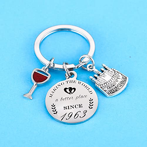 Happy 60Th Birthday Keyring For Daughter Sister Niece Birthday Gift For Women Girls Inspirational Birthday Keychain For Friend (60Th) #TOP2