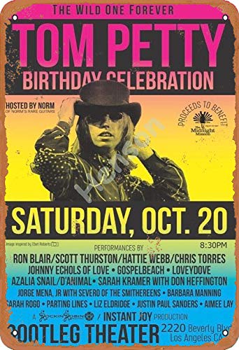 Henson Tom Petty Birthday Celebration vintage Tin Sign Logo 12 * 8 inches Advertising Eye-Catching Wall Decoration