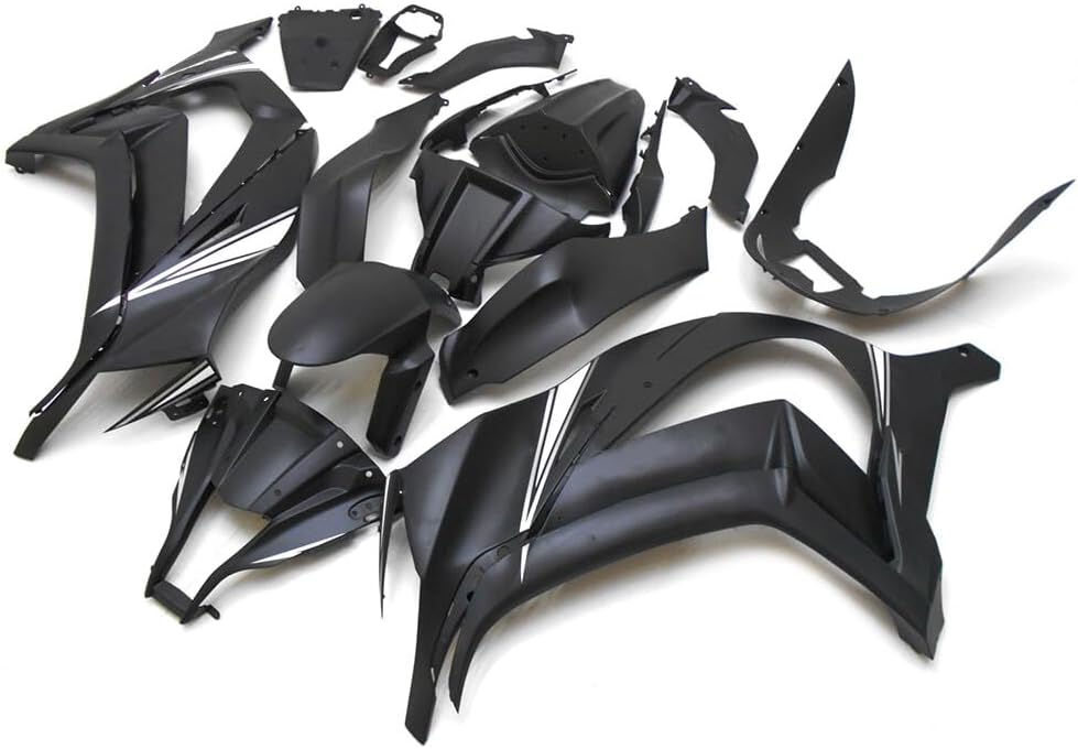 US STOCK Glossy Black Fairing Fit for 2011-2015 ZX10R ZX-10R Injection ABS Plastics Aftermarket Bodywork Bodyframe 2012 2013 2014 A002