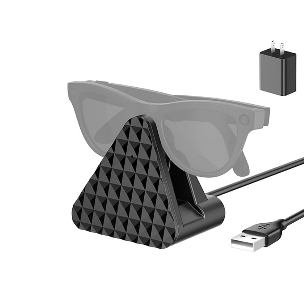 Yantralay Charging Dock Station for Ray Ban-Meta Smart Glasses | USB Fast Charging Stand with Cable for Wayfarer Skyler Headliner | Meta Glass Accessories-image-8