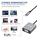 MOKiN USB C to VGA Adapter, USB C(Type C) to VGA Adapter Cable for MacBook Pro 2018/2017, iPad Pro/MacBook Air 2018, Samsung Galaxy S9/S8, Surface Go and More Newest Updated Version (Space Gray)
