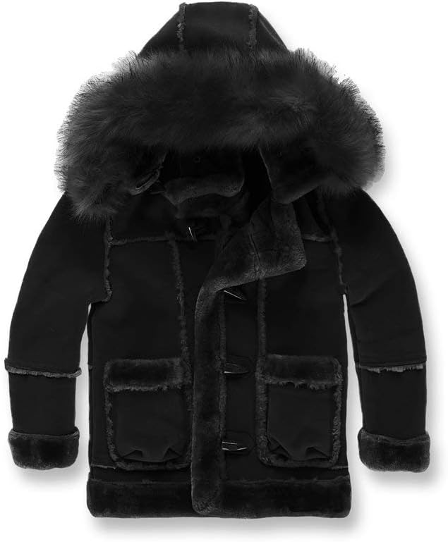 SHEARLING JACKET (14, BLACK)