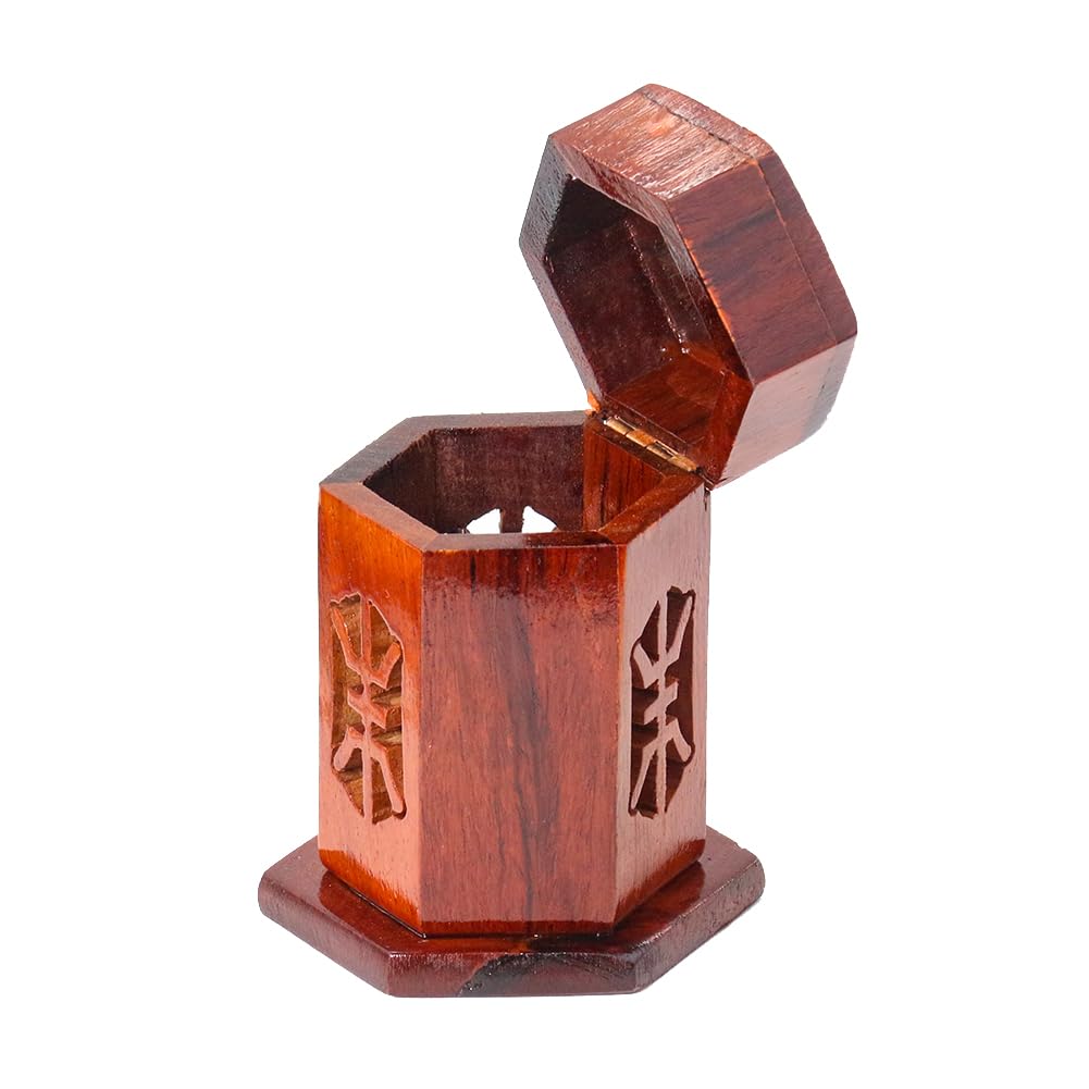 Wdwdw Toothpicks Dispenser Toothpick Box Retro Wooden Holder Cotton Swab Container For Kitchen