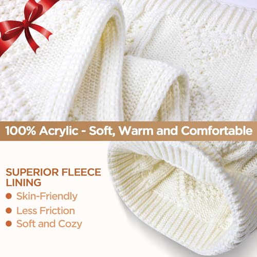 AICase Birthday Gifts for Womens Christmas Gifts Beanie Hat Scarf Gloves Set with Cute Positive Potato2