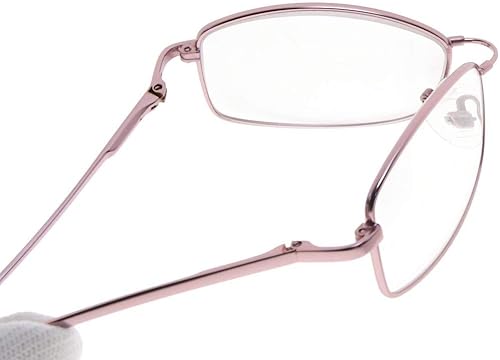 Miniatura 9 de Eyekepper Half-Rim - Anteojos de lectura para mujer con memoria de puente de titanio (plomo,+1.50)